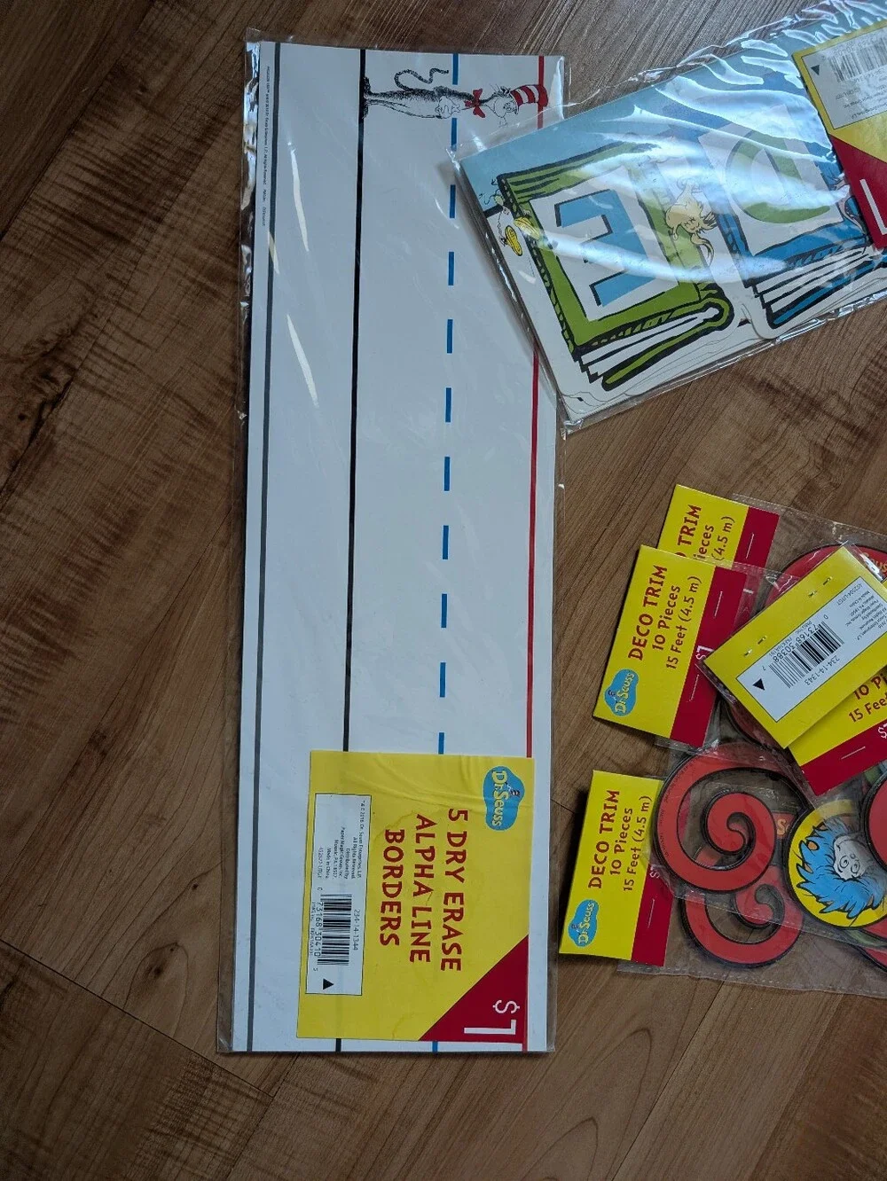 Dr. Seuss Red, White, Yellow & Blue Classroom/Party Hanging Decorations